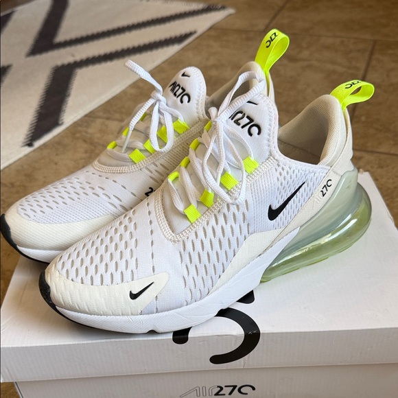 Nike Shoes - Nike Air Max 270 White with Neon Accents